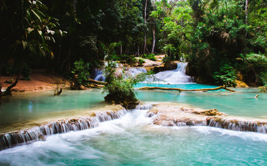 Kuangsi waterfall in Luangprabang