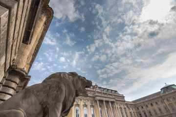 Buda castle inner courtyard, Budapest, Hungary © Boris