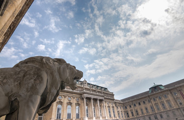 Buda castle inner courtyard, Budapest, Hungary © Boris
