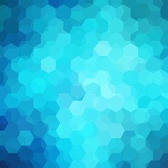 Fototapeta na wymiar Abstract hexagons vector background. Blue geometric vector illustration. Creative design template.