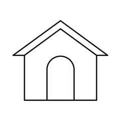 doghouse line icon