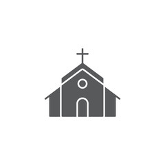 Church icon on white background Vector illustration
