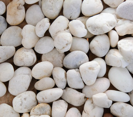 Macro photo of white gravel texture.