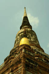 Buddhastatue und historische Tempel in Ayutthaya , Thailand