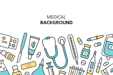 Medical background. isolated on white background