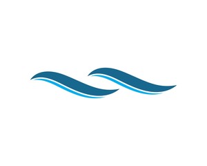 Water Wave symbol and icon Logo Template