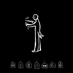 Fototapeta premium 음악회 포스터 / 손으로 그린 음악 일러스트