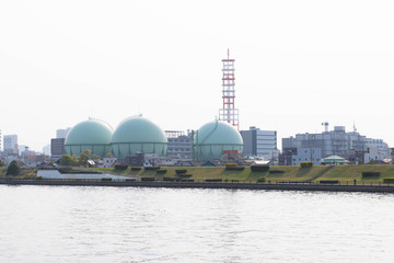 東京のガスタンク