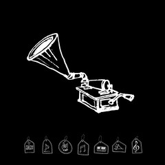 음악회 포스터 / 손으로 그린 음악 일러스트