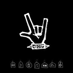 음악회 포스터 / 손으로 그린 음악 일러스트