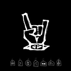 음악회 포스터 / 손으로 그린 음악 일러스트