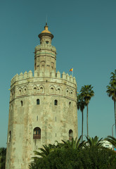 Fototapeta na wymiar Torre del Oro, Sevilla, España