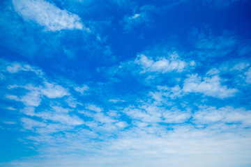 blue sky with clouds . nature background