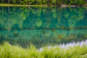 北海道の観光地のオンネトー