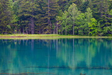 北海道の観光地のオンネトー