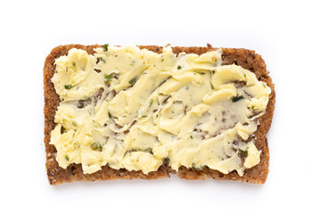 Sandwiches with cream cheese, vegetables and salami.