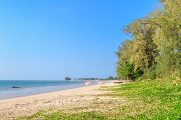 Clear blue sea at Bang Sak Beach near Khao Lak, Phang-Nga, Thailand