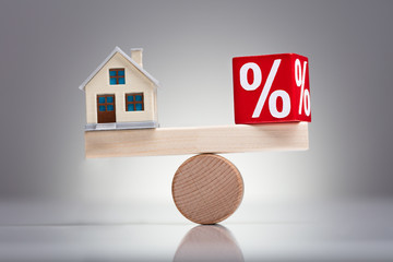 Balancing Of Percentage Red Block And House Model On Seesaw