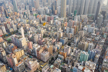 Fototapeta na wymiar Hong Kong downtown city