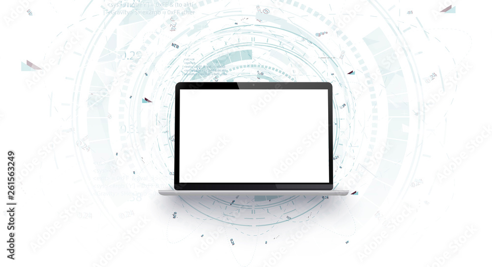 Aufkleber mock-up on light background. business vector illustration. modern technology graphic design. mock up