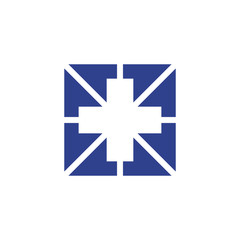Medical icon logo design vector template