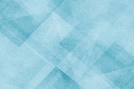 Llight blue and white background with triangle layers in abstract geometric pattern with texture