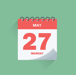 Day calendar with date May 27.
