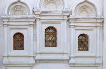 Fototapeta premium close up of antique medieval windows design