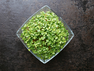 Broccoli Raab (Brassica rapa var. cymosa) sprouts