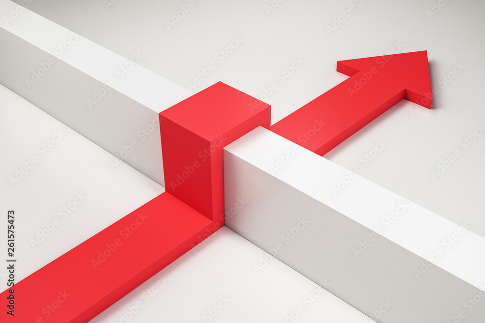 Poster obstacle and through concept