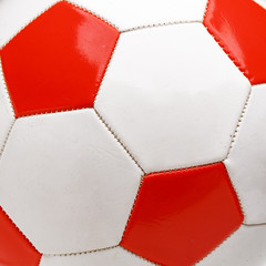 Soccer ball closeup.