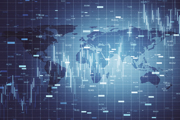 Fototapeta premium Global business and stats wallpaper
