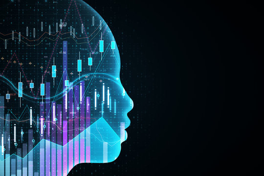 AI and stock concept