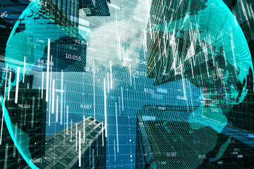 Global trade and growth concept