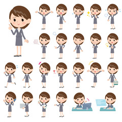 Gray suit business women_emotion