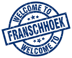 welcome to Franschhoek blue stamp