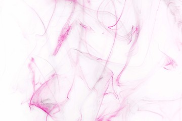 Isolated pink fog on the white background, smoky effect for photos and artworks. Overlay for photos.