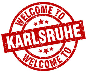 welcome to Karlsruhe red stamp