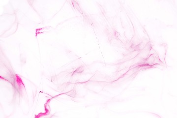 Isolated pink fog on the white background, smoky effect for photos and artworks. Overlay for photos.