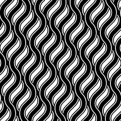 Design seamless monochrome zigzag pattern