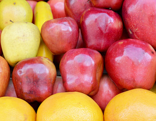 apples and fruits background