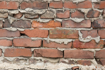 Red brick wall background