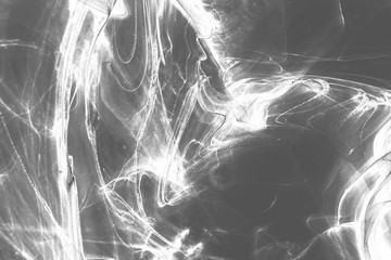 Isolated gray fog on the white background, smoky effect for photos and artworks. Overlay for photos.