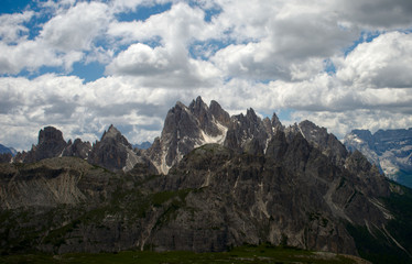 Fototapeta premium peaks of auronzo di cadore in the dolomites