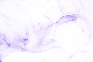 Isolated violet fog on the white background, smoky effect for photos and artworks. Overlay for photos.
