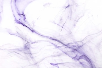 Isolated violet fog on the white background, smoky effect for photos and artworks. Overlay for photos.