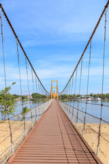 Bangkok Bicentennial Bridge over Ping river at Tak province, Thailand