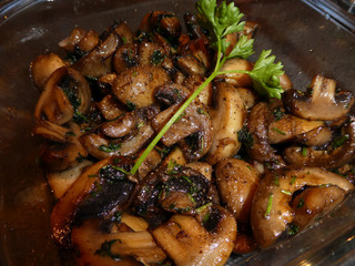 gebratene Champignons