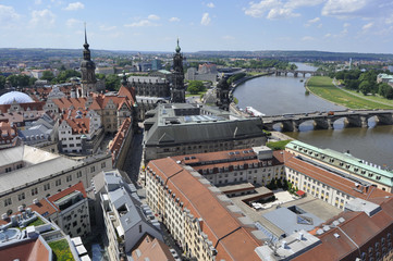 Fototapeta premium Elbe river in Dresden, Germany