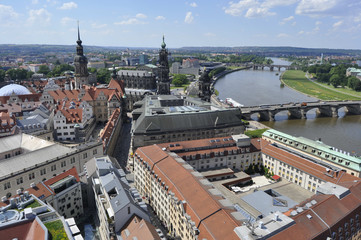 Elbe river in Dresden, Germany